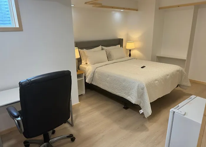Private Entrance, Private Bathroom, Bedroom And Workspace