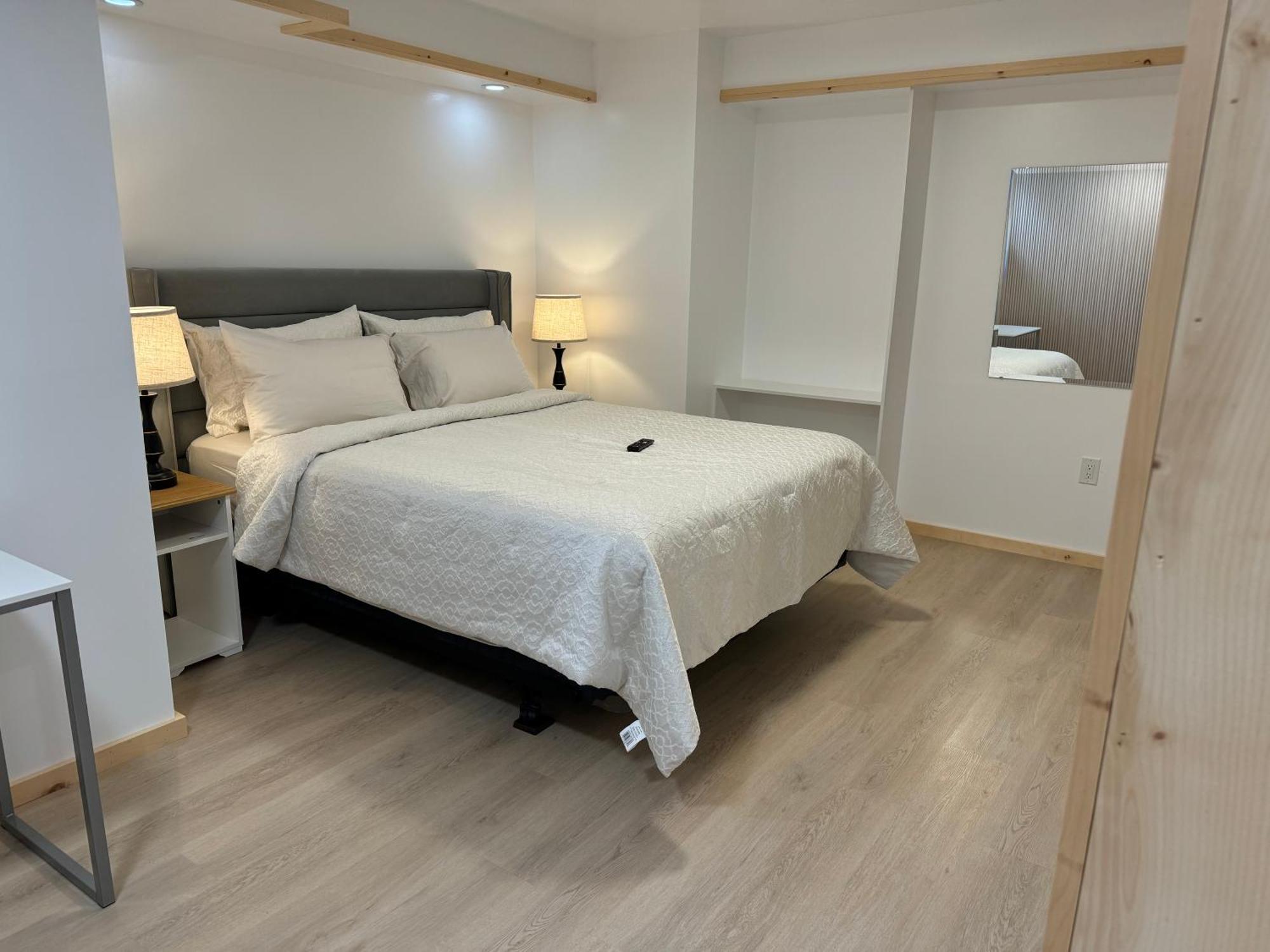 Private Entrance, Private Bathroom, Bedroom And Workspace