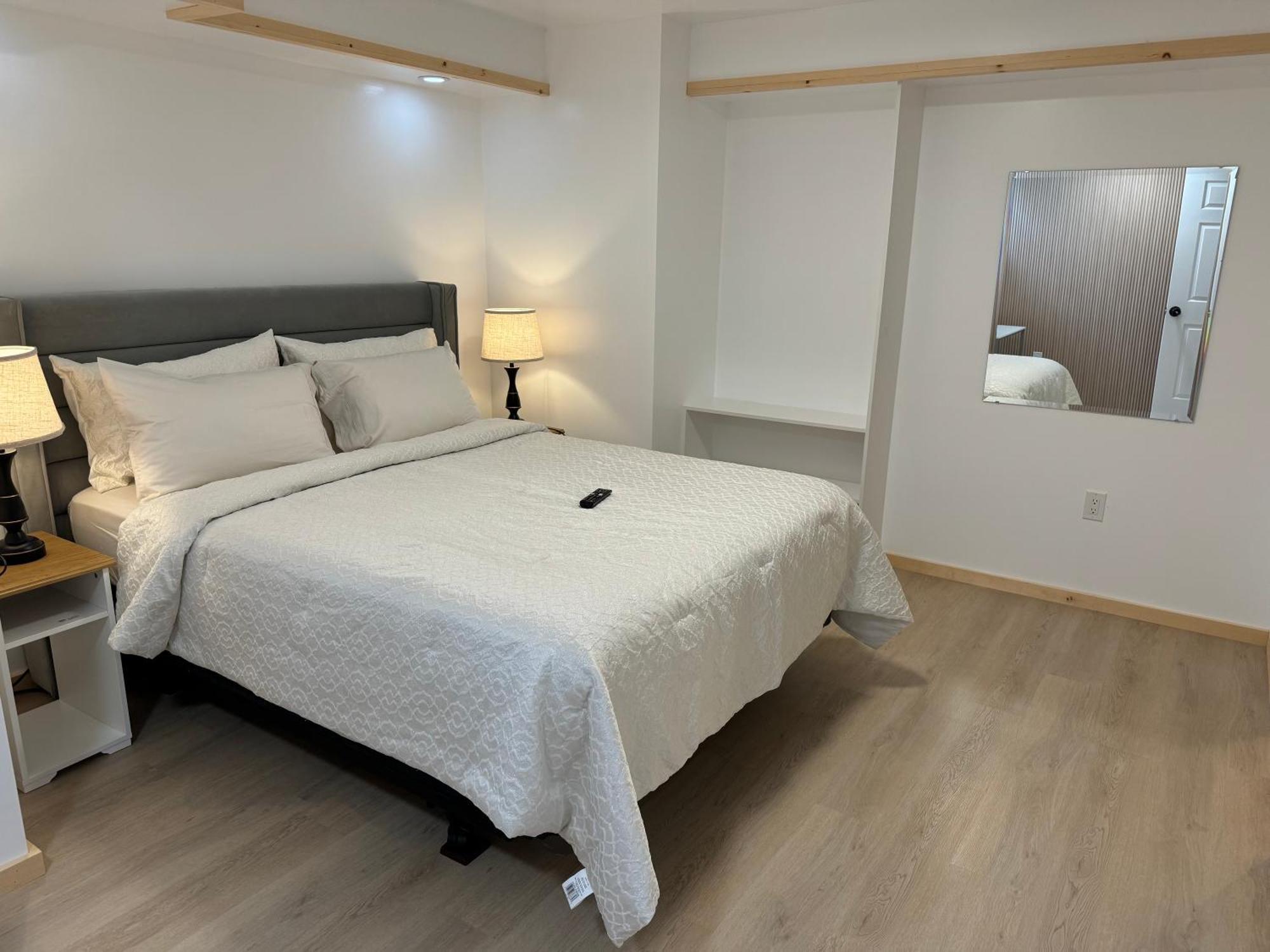 Private Entrance, Private Bathroom, Bedroom And Workspace